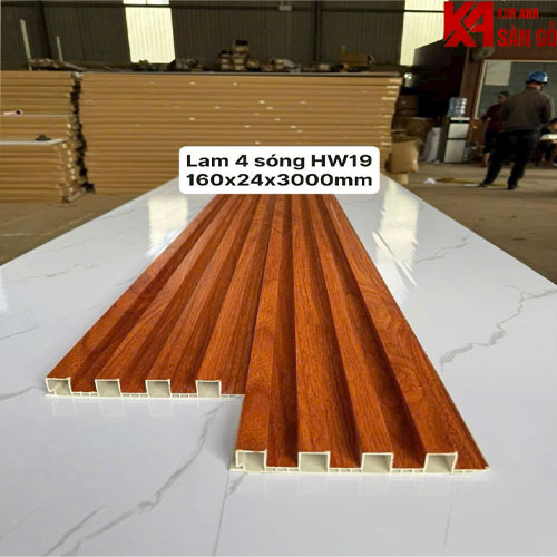 Tấm Ốp Tường Lam 4 Sóng Cao HW-019